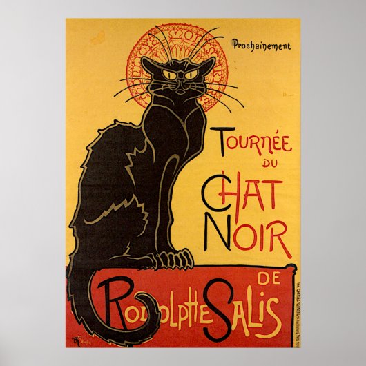 De Black Cat Tour - Art Nouveau Poster (Voorkant)