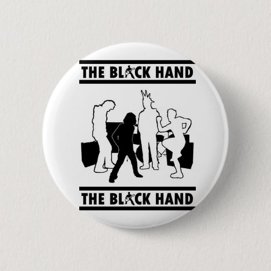 De Black Hand Cutouts Ronde Button 5,7 Cm (Voorkant)