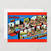 De Black Hills-ansichtkaart Briefkaart (Voorkant / Achterkant)