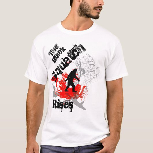 De Black Squatch stijgt T-shirt (Voorkant)