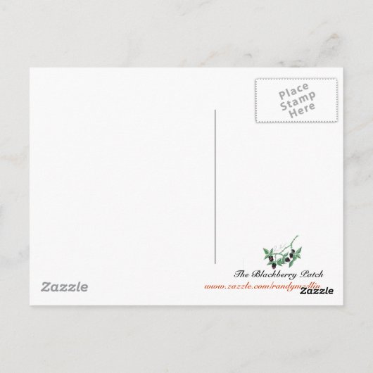 De BlackBerry Patch...Briefkaart Briefkaart (Achterkant)