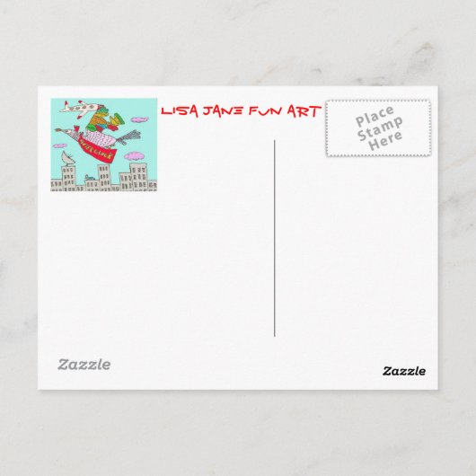 De Blackjack-spelers Briefkaart (Achterkant)