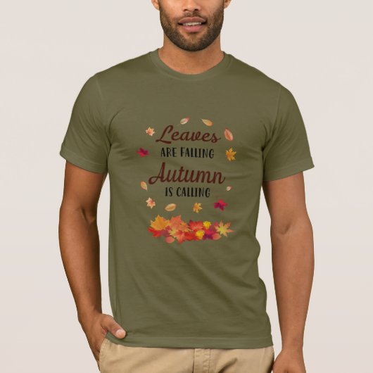 De bladeren vallen Autumn roept T-Shirt (Voorkant)