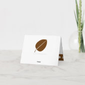 De Bladeren van de herfst in Chocolade danken u Bedankkaart (Achterkant)