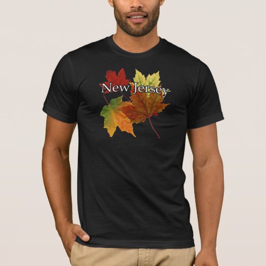 DE BLADEREN VAN DE HERFST IN NEW JERSEY T-SHIRT (Voorkant)