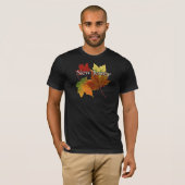 DE BLADEREN VAN DE HERFST IN NEW JERSEY T-SHIRT (Voorkant volledig)