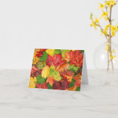 De bladeren van de herfst kaart (Gele Bloem)
