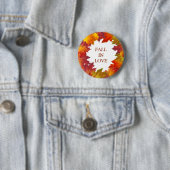 De Bladeren van de herfst Ronde Button 5,7 Cm (In situ)