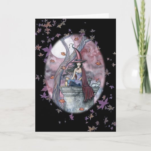 De Bladeren van de Herfst van de Kaart van de Kat (Voorkant)