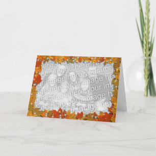 De Bladeren van de Herfst van Sparkly Kaart