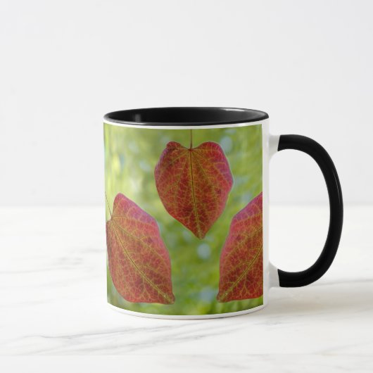 De bladeren van de liefde van natuur mok (Rechts)