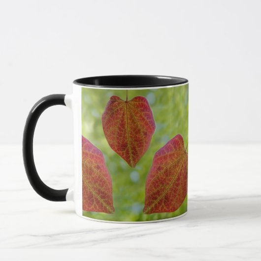 De bladeren van de liefde van natuur mok (Links)