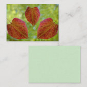 De bladeren van de liefde van natuur notitiekaartje (Voorkant / Achterkant)