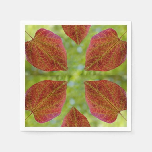 De bladeren van de liefde van natuur servet (Voorkant)