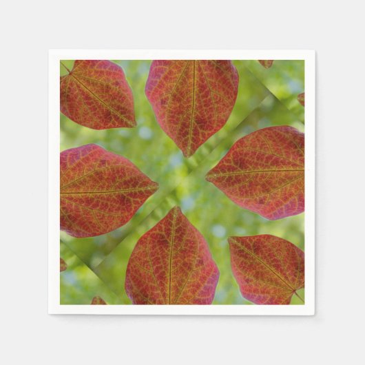 De bladeren van de liefde van natuur servet (Voorkant)