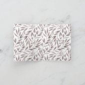 De Bladeren van de waterverf met Giraffe danken u Bedankkaart (Binnen)