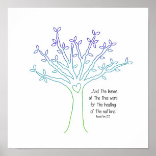 De bladeren van het boom-Poster Poster