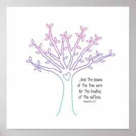 De bladeren van het boom-Poster Poster