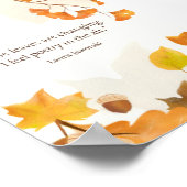 De bladeren veranderen door Laura Jaworski Poster (Hoek)