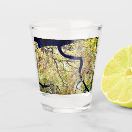 De bladeren veranderen shot glas