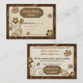 De bladeren zijn bruin kortingskaartje (Voorkant / Achterkant)