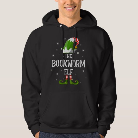 De bladwijzer Elf familie komt met Kerstmis overee Hoodie (Voorkant)