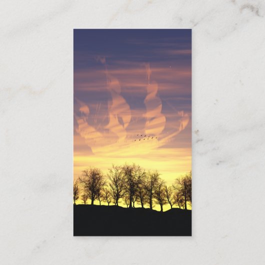 De Bladwijzer van het Night Sky-gebouw Visitekaartje (Achterkant)