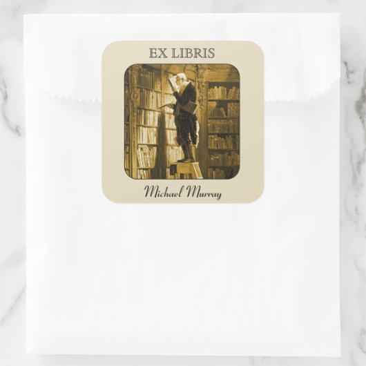 De Bladwijzer Vierkante Sticker (Tas)