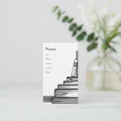 De bladwijzer visitekaartje (Staand voorkant)