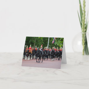 De blanco kaart met cavalerie-band voor huishoudel