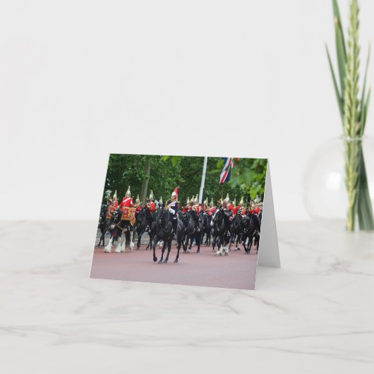 De blanco kaart met cavalerie-band voor huishoudel (Voorkant)