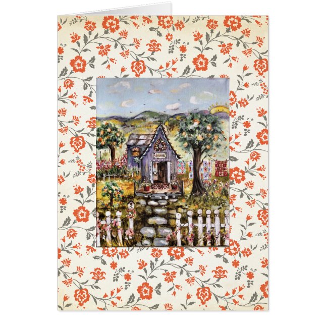 De blanco kaart van het kerkhuis (Voorkant)