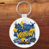 De Blauw-Geel - de bijnaam van de Zweedse Sleutelhanger (Voorkant)