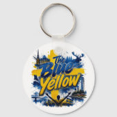 De Blauw-Geel - de bijnaam van de Zweedse Sleutelhanger (Achterkant)