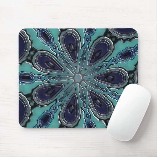 De blauw Mousepad Muismat (Met muis)