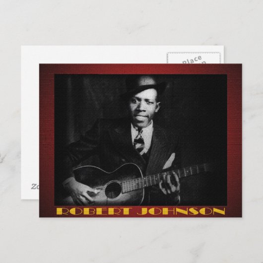 De blauw van Robert Johnson Postcard Briefkaart (Voorkant / Achterkant)