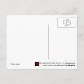 De blauw van Robert Johnson Postcard Briefkaart (Achterkant)