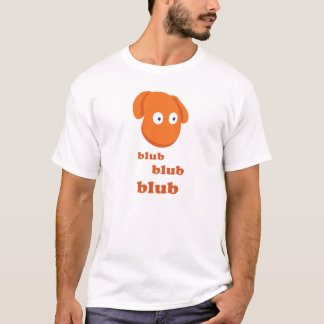 De blauwdruk "Blub Blub Blub White T-Shirt" T-shirt