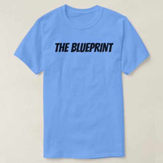 De Blauwdruk T-shirt (Design voorkant)