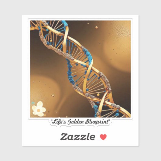 De blauwdruk van het leven onthuld sticker (Vel)