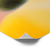 De Blauwe 10 Abstract Ontmoet Rode 6 Poster (Hoek)