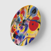 De Blauwe 10 Abstract Ontmoet Rode 6 Ronde Klok (Hoek)
