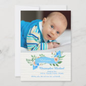 De blauwe Aankondiging van de Foto van het Lint (Voorkant)