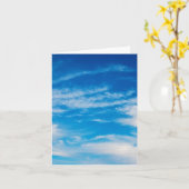 De blauwe Achtergrond van de Wolk van de Wolken Kaart (Gele Bloem)