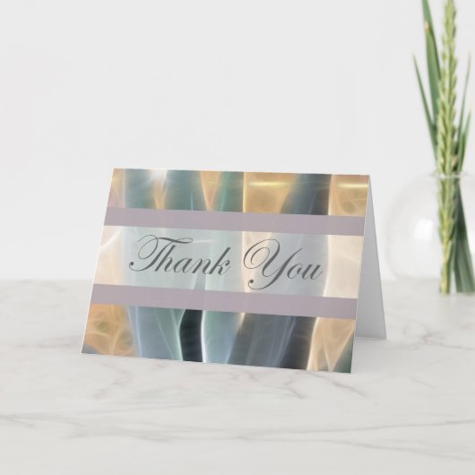 De blauwe Agave 1 Gloed dankt u Bedankkaart (Voorkant)