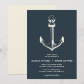 De blauwe anchor | Uitnodiging tot weddenschappen (Voorkant / Achterkant)