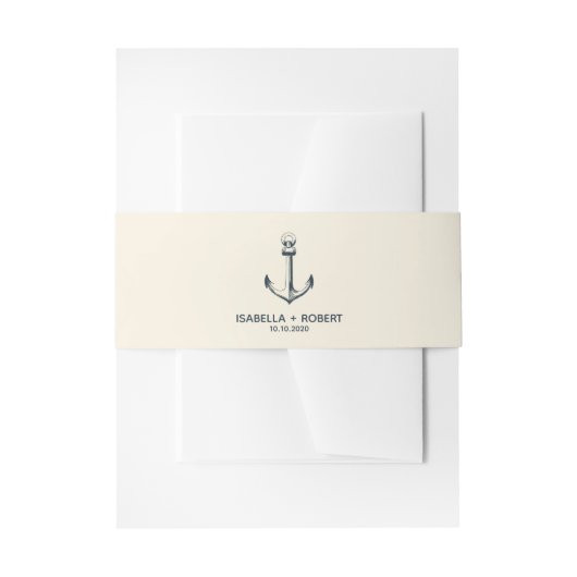 De blauwe anchor | Uitnodiging tot weddenschappen Uitnodigingen Wikkel (Voorkant Voorbeeld)