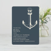 De blauwe anchor | Vrijgezellenfeest voor weddensc Kaart (Staand voorkant)