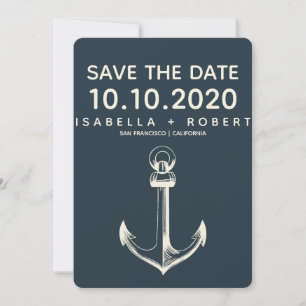 De blauwe anchor Weddenschap Save the Date