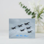 De Blauwe Angels Briefkaart (Staand voorkant)